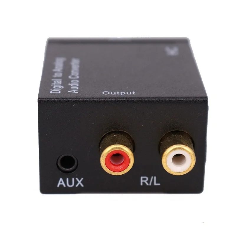 Konverter Audio Digital Ke Analog Sinyal Koaksial Serat Optik Ke Analog DAC Spdif Stereo 3.5MM Jack 2 * Dekoder Amplifier RCA