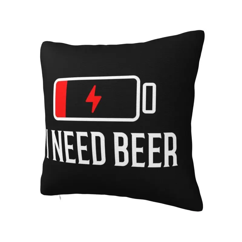 Modern I Need Beer Throw Pillow Covers Home Decorative 3D Print Sofa Cushion Cover Polyester Soft Pillowslip Dakimakura