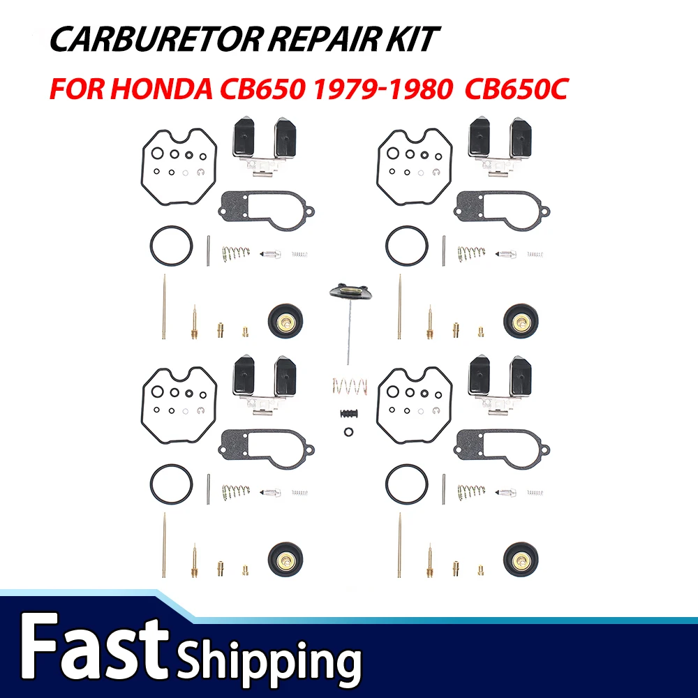 

4Sets For Honda CB650 1979-1980,CB650C Custom 1980 CARBURETOR REPAIR KIT