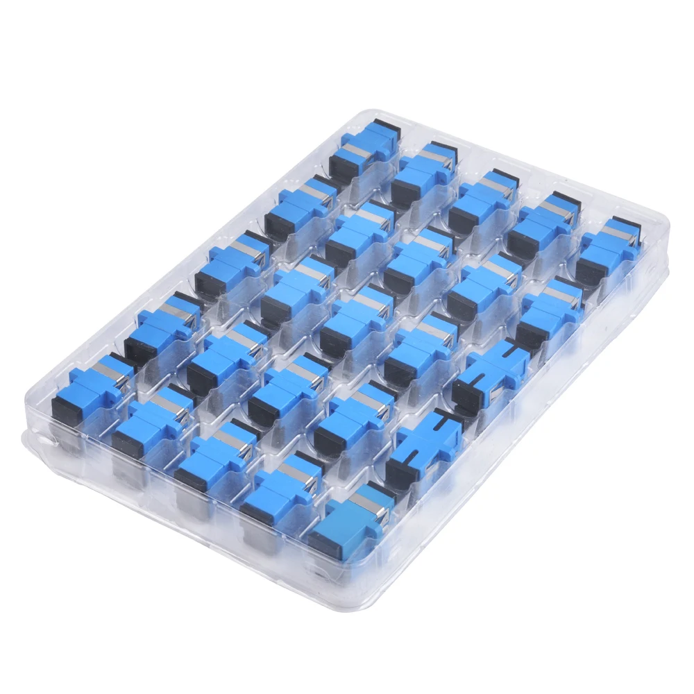 FTTH SX SM SC/UPC glasvezeladapter keramische ferrule voor netwerkapparatuur, glasvezelkabelconnector - duurzaam en laag invoegend