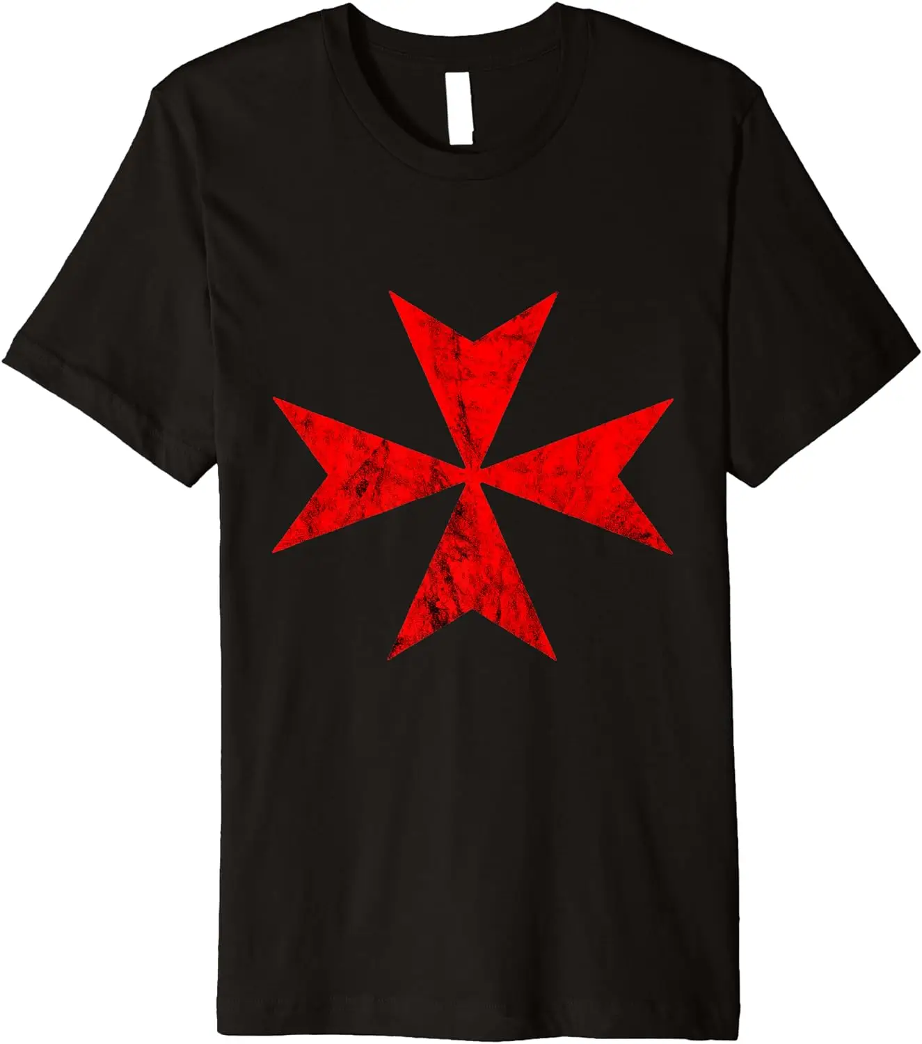 Knights Hospitaller Crusader Templar Maltese Cross Freemason T-Shirt 100% Cotton O-Neck Summer Short Sleeve Casual Mens T-shirt