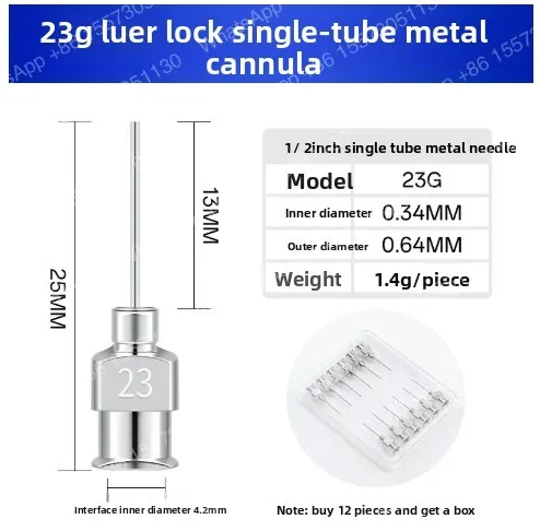 1200PCS 22G-34G all-metal tube, stainless steel precision dispensing needle