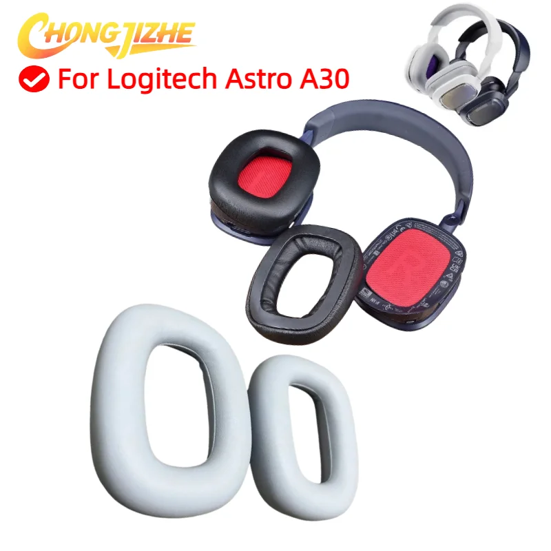 

Replacement Leather Sleeve Cooling Gel Earmuff for Logitech Astro A30 Headphones Earmuff Ear cushions