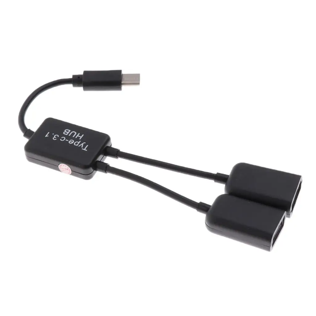 Multiport USB C Hub 3.1 Adapter High Speed Plastic Type C Splitter Cable for Office Home Use