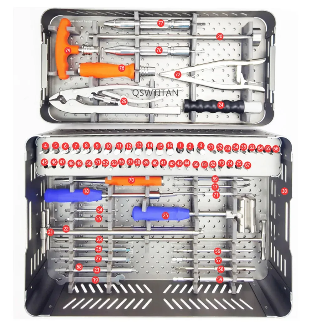 Orthopedic Intramedullary Nail Removal Set Broken Screw Removal Instrument Kit Orthopedic Surgical Instrument Kit