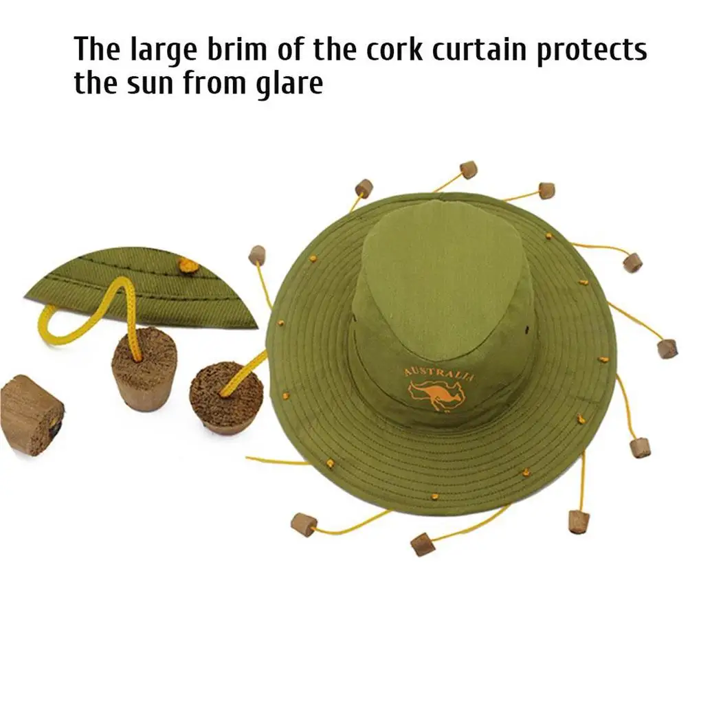 Breathable Australian Hat with Cork Head Guard Caps Fashion Fashionable Outdoor Dress Hats Sun Hat Adult Type 2