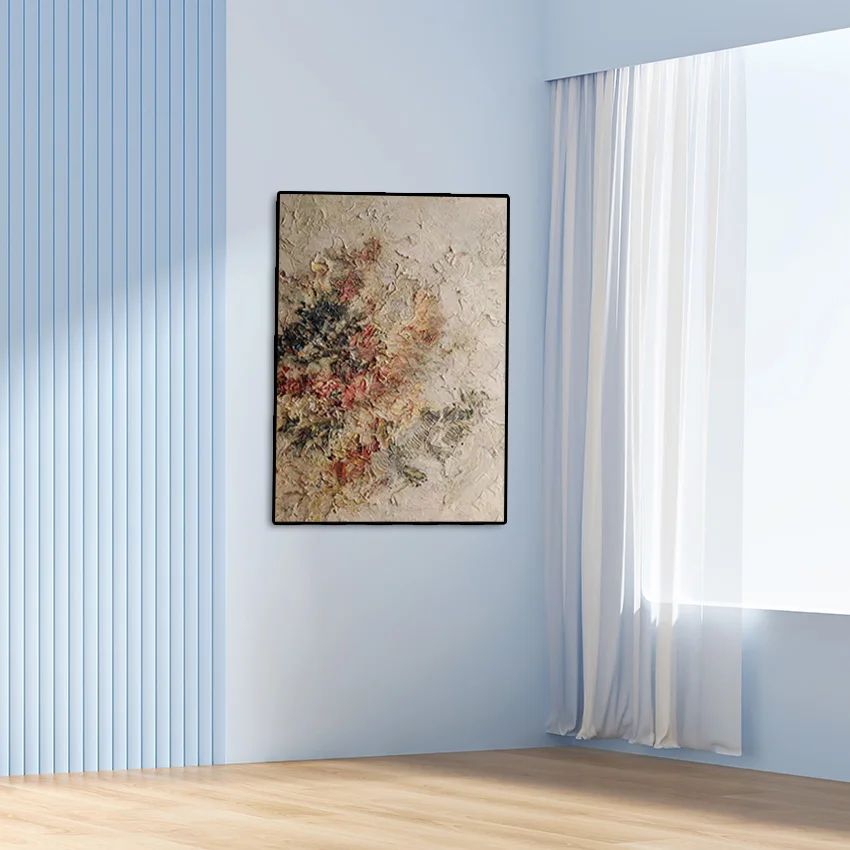 

Акриловая текстурированная настенная картина с ручным рисунком, без рамы, украшение ресторана, абстрактные картины маслом, мастихин, холст, искусство