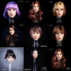 YMTOYS YMT048 YMT046 YMT044 1/6 Scale Beauty Head Sculpture Girl Carved Model for 12 Inch Female Action Soldier Body Toys