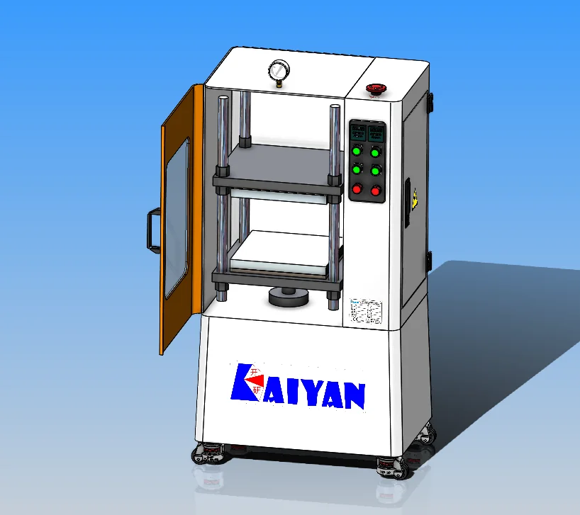 Piccola pressa per materiale polimerico in plastica siliconica di gomma per vulcanizzazione
