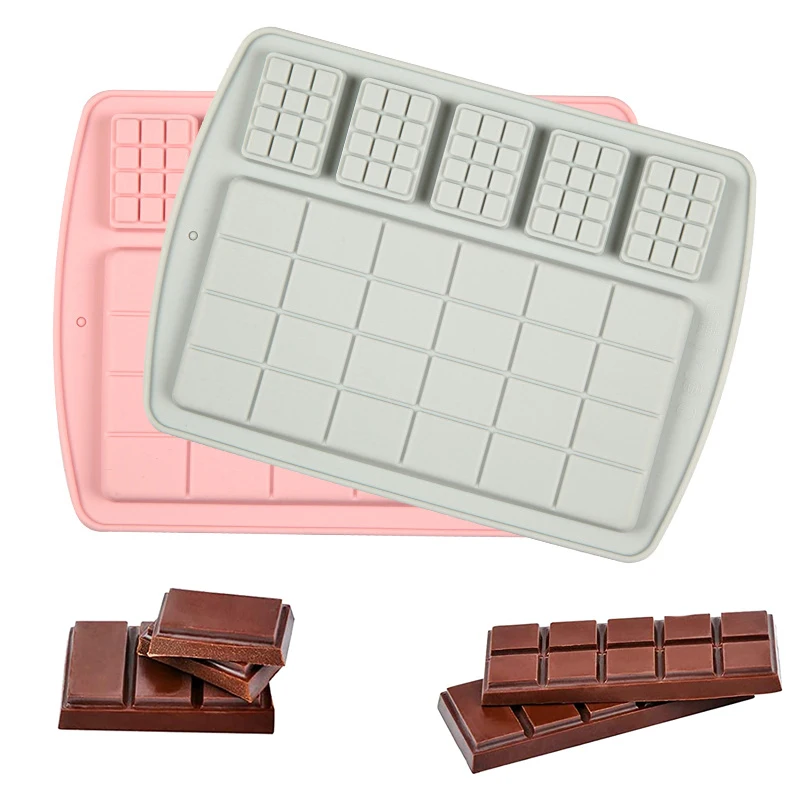 Silicone Chocolate Mold Jelly Block 9 Cavity Bar Mold Epoxy Ice Tray Fondant Cake Decorating Candy Tool Kitchen Baking Supply