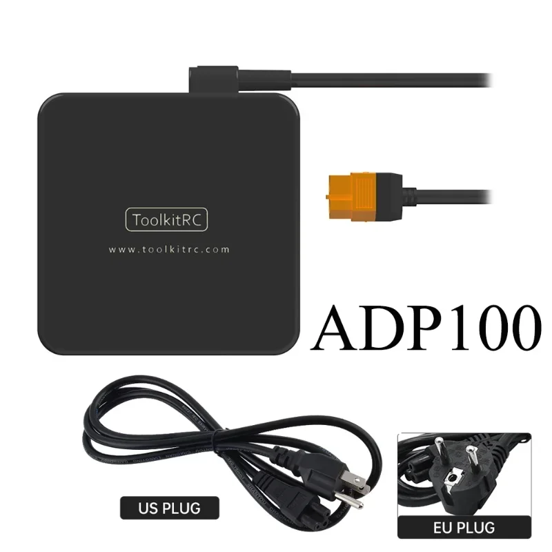 ToolKitRC ADP100 전원 공급 장치, XT60 출력 어댑터, ISDT Q6 Q8 M6D M7 M6 M4Q M6DAC IMax B6 HTRC SkyRC 충전기용, 20V 100W