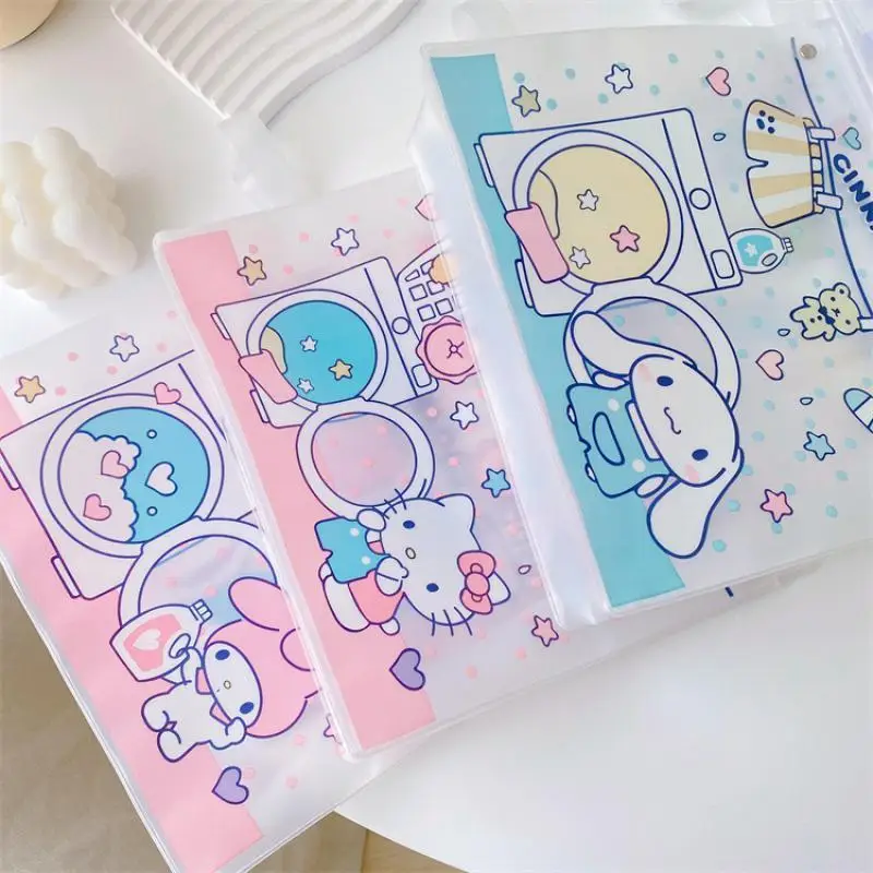 Kawaii sanrio neue kuromi Bleistift Tasche hallo kitty meine Melodie Kosmetik tasche Handheld große Kapazität Organizer wasserdicht transparent