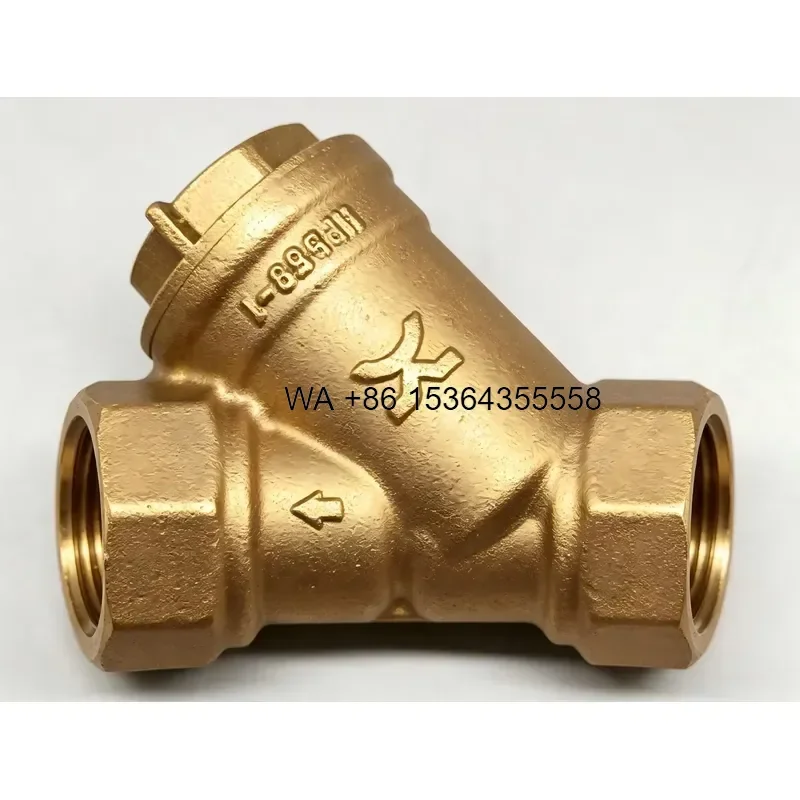Wmwmnu Brass Y Strainer 1/2 3/4 1 Inch Threaded Filter Pre-filter Valve for Tap Water Floor Heating and Wall-hung Boiler PN16