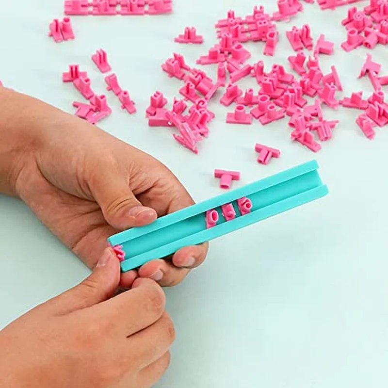 Pink 1 Set Alphabet, Number,Symbols,Letter Clay Stamp Impress Embosser Set,Cookie Press Stamps,Print Name Ceramic Pottery Tools
