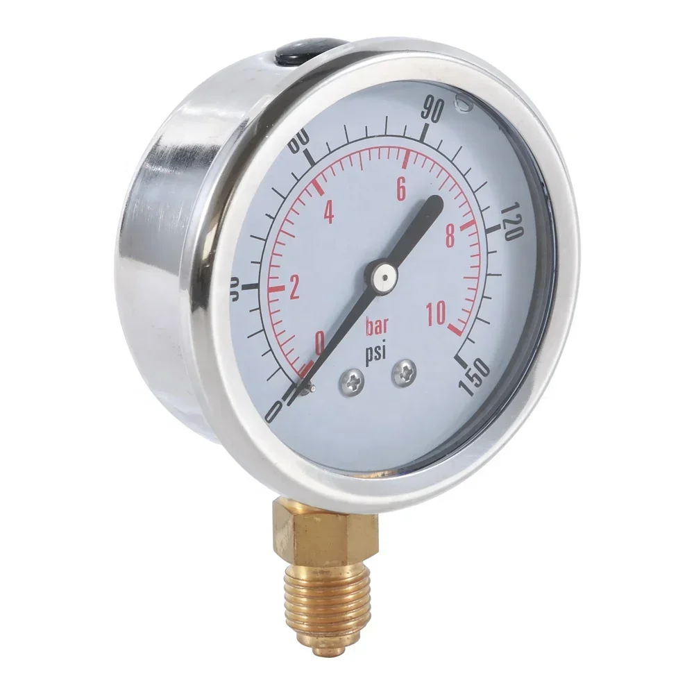 for hot sale stainless steel case brass welding manometer gauge