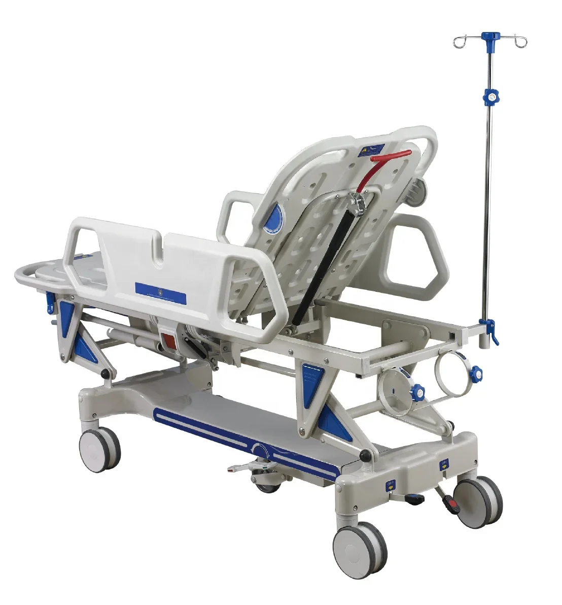 Emergency Hospital Stretcher Folding Medical Stretcher Bed Blue Ambulance Emergency Stretcher Beds