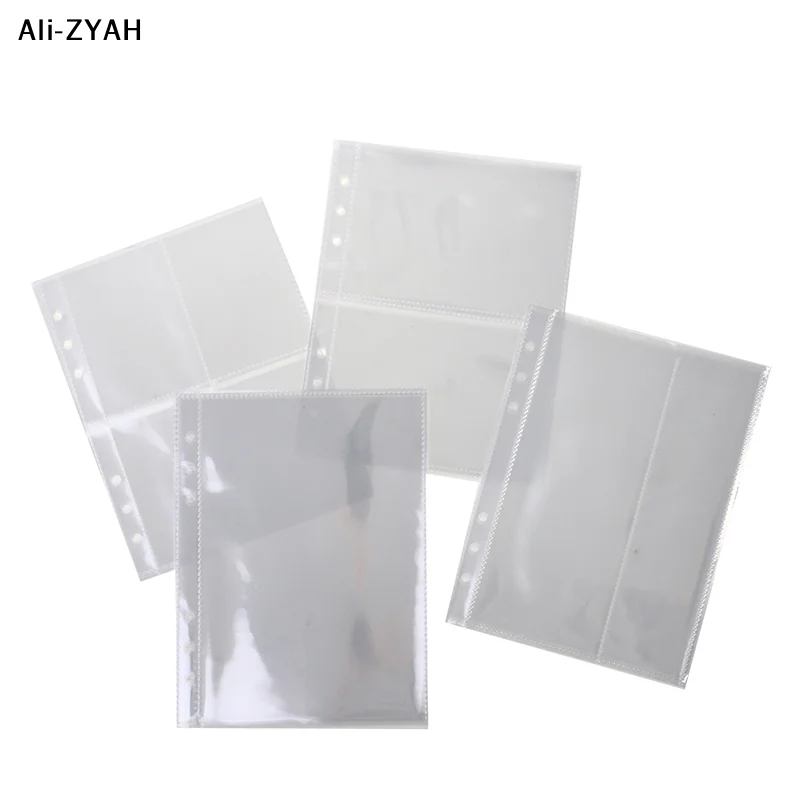 

[ZYAH] 10Pcs/Pack 2026 New Standard A5 Transparent Plastic Photo Album Clear Binder Refill Sleeves