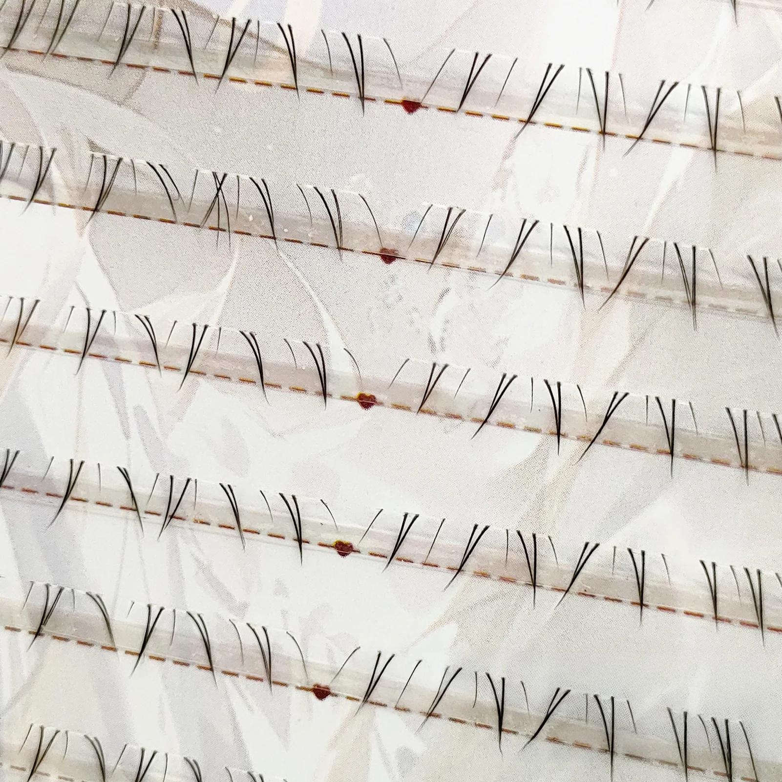 5-7mm 리얼리스틱 하부 속눈썹 부드러운 만화 스타일 하단 클러스터 속눈썹 패션쇼 댄스 웨딩용