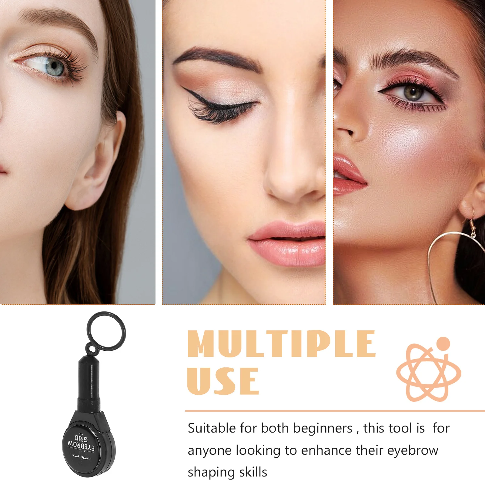 Verstelbare Uitschuifbare Wenkbrauw Mapping Liniaal Nauwkeurige Positionering Tool voor Symmetrische Wenkbrauw Vormgeven Brow Mapping Liniaal