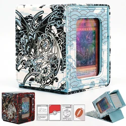 MTG Blue-Eyes White Dragon Karten-Organizer mit 35 TPU-Deckwürfeln und Abstandshaltern, Wafu-Stempeln, 100 + Commander für PTCG YGO TCG-Spielkarte