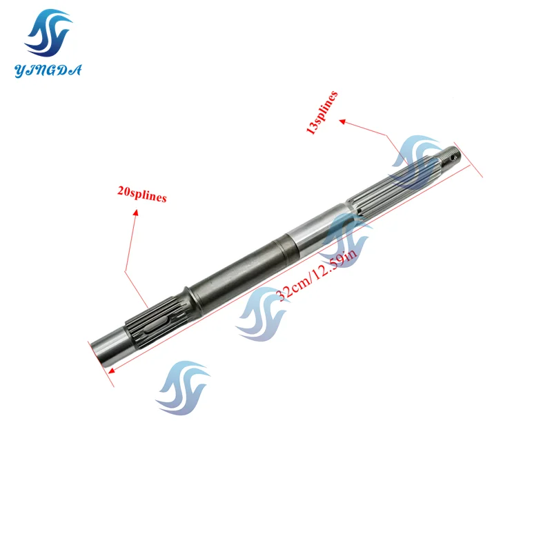 63D-45611-00 ยี่ห้อใหม่เพลาใบพัดสําหรับ Yamaha 4 จังหวะมอเตอร์ F40 F50 F60 4T Hidea Parsun 40-60HP 63D-45611