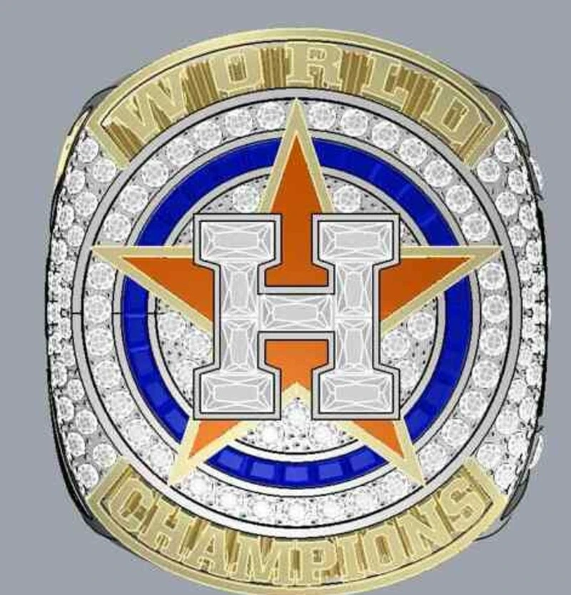 2022 Houston Astronaut World Series Baseball Championship Ring, Player 3, Player 27, No. 3 player, No. 27 player