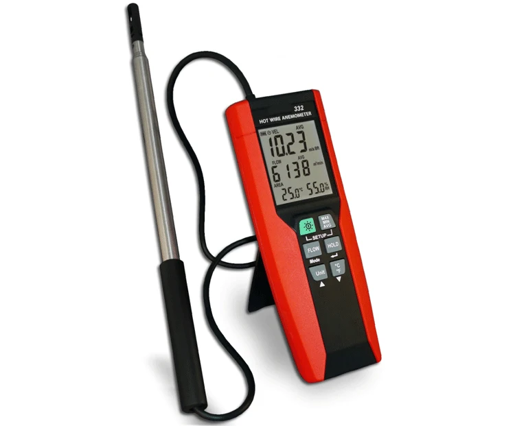 CENTER-332 Hot Wire Anemometer Wind Speed Temperature Tester