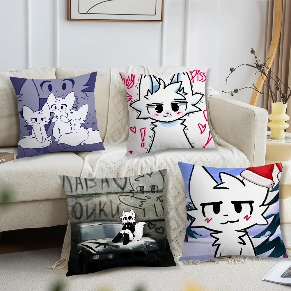 Cute soft Comfortable Pillow Case for Sofa Living Room B-BoykisserS Home S-Silly office Decor cat Protective Covers