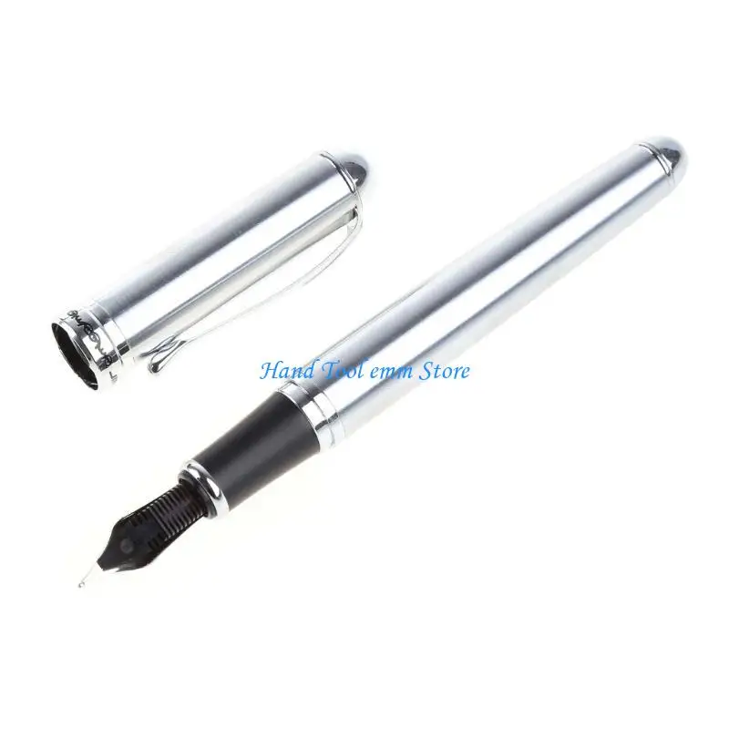 H37F Hot Sold New Jinhao X750 Silver Stainless Steel 18KGP Nib Fountain Pen