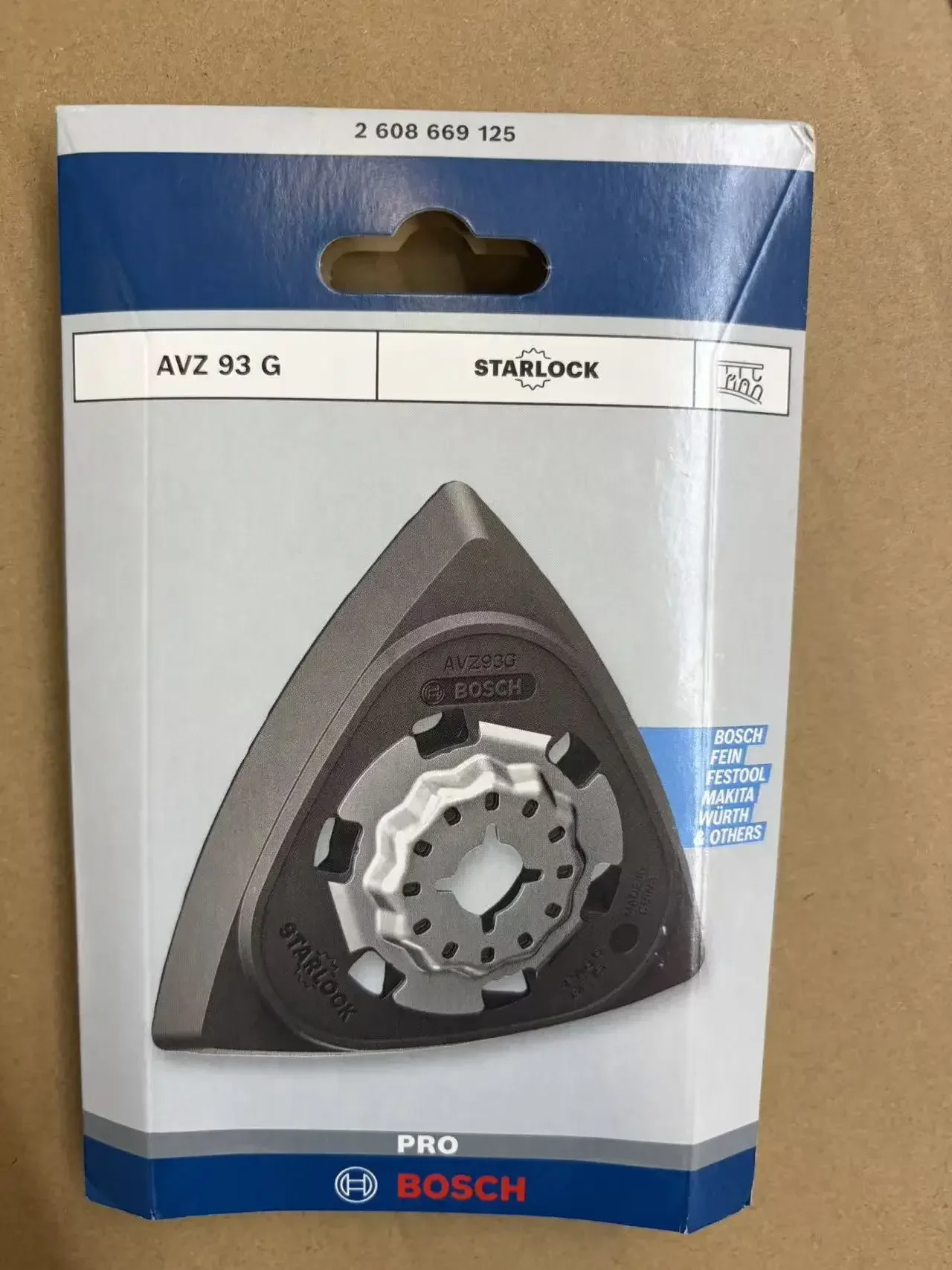 Bosch Starlock Sanding Plate AVZ 93 G Oscillating Saw Blade Sanding In Corner Multitool Saw Blade for GOP12V-28 GOP185-Li