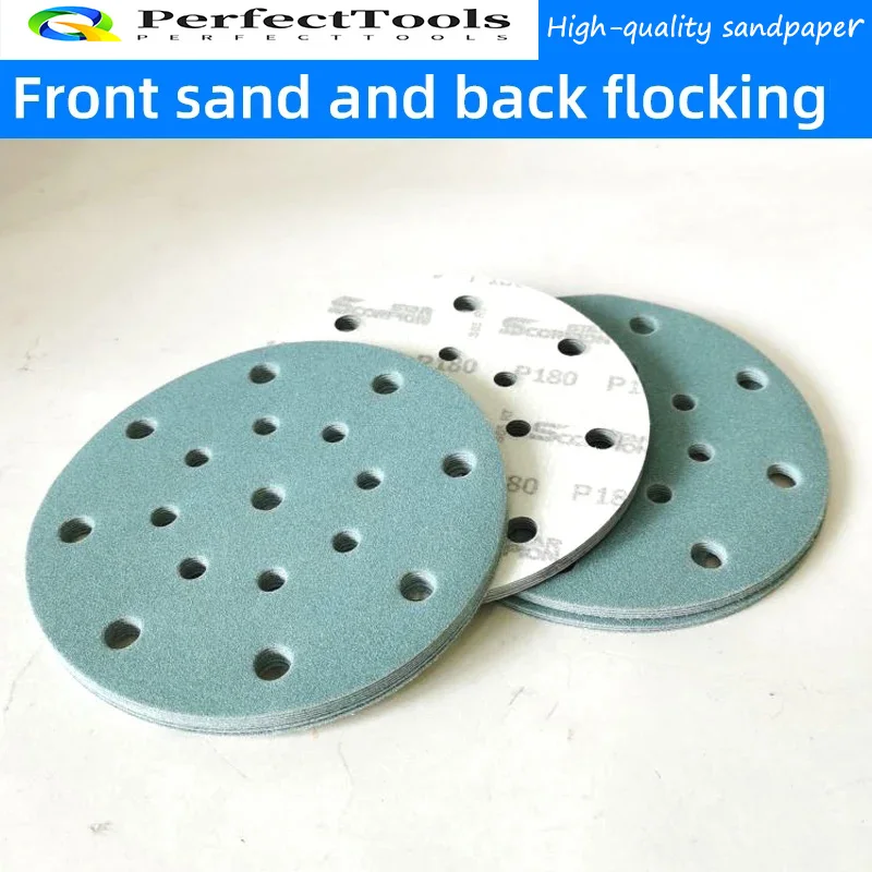 

For FESTOOL Dry Sanding Paper Garnet Sandpaper 6 Inches 17 Holes P80-400 Disc Sander Abrasive