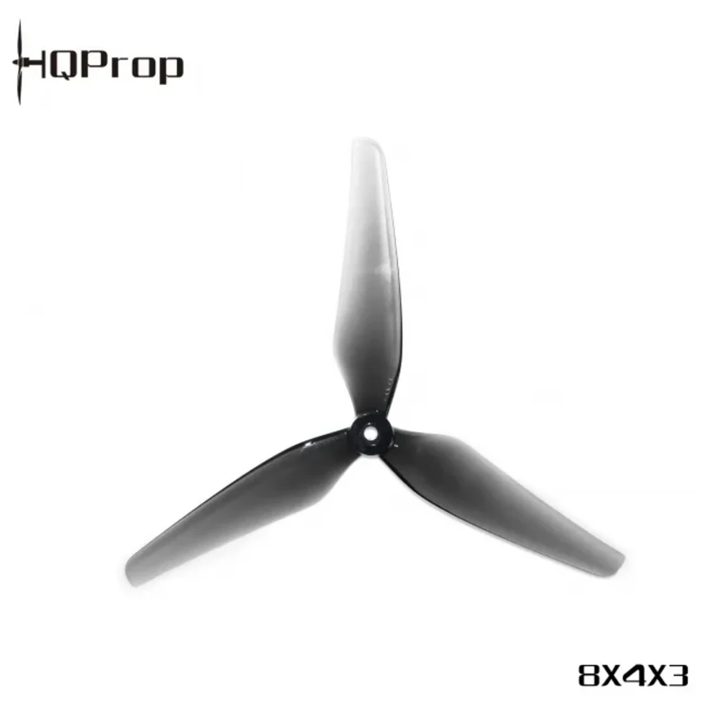 1/2Pair HQProp 8X4X3 8inch 3-Blade Poly Carbonate 8040 CW CCW Propeller Light Grey for Multirotor X-Class MacroQuad FPV RC Drone