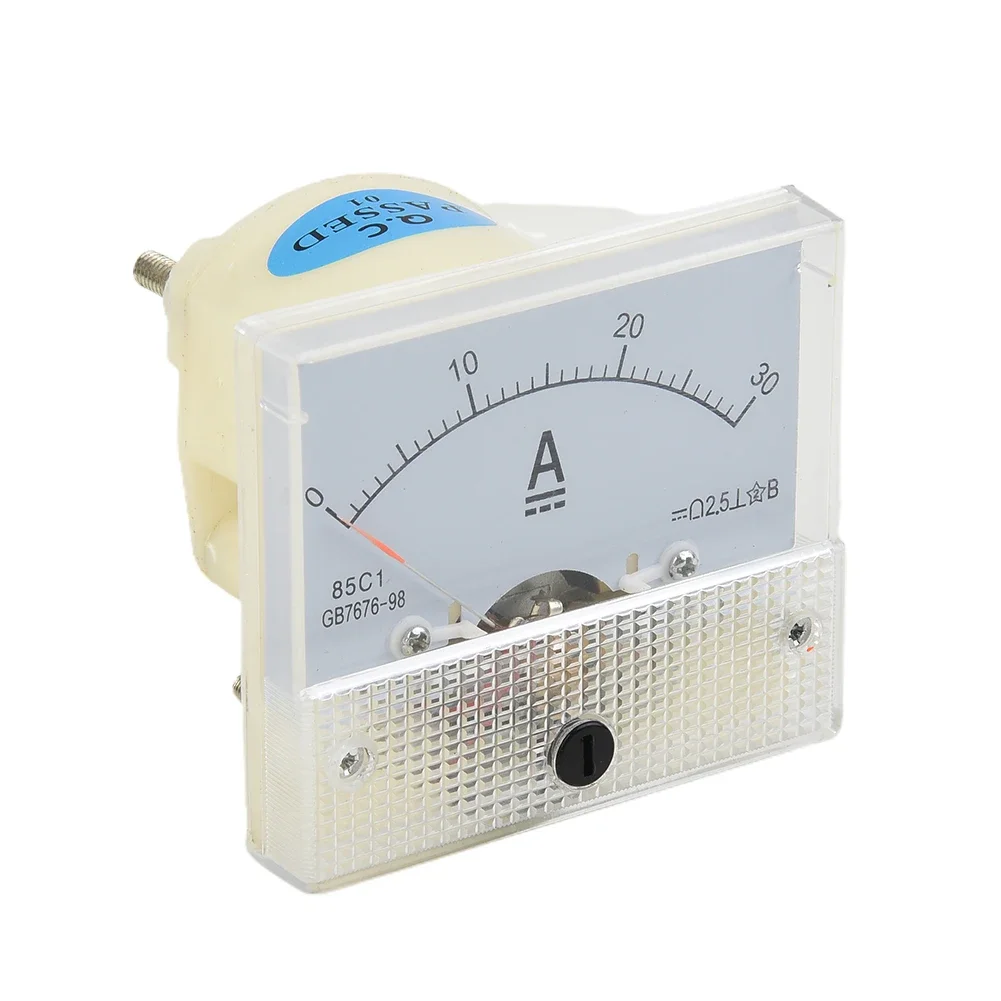 30A AMP Analog Ammeter Ammeter Panel Analog 1pcs 64*56mm Electronic Components Portable To Measure Electrical Current