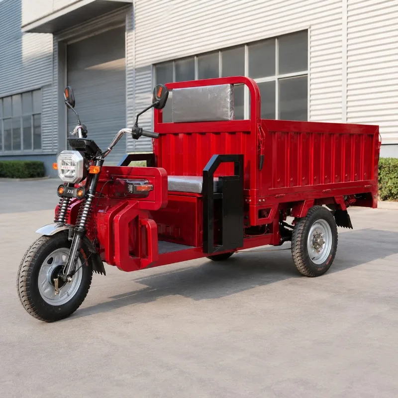 Electric Cargo Trike Customized 500 1000 KG Load Mechanical Drum Brake Side Rear Opening Cargo Box Short Route Transport