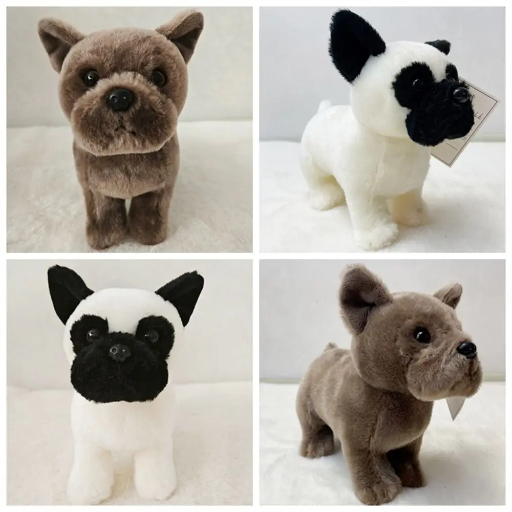 สัตว์เหมือนจริง French Bulldog Plush จําลองสุนัขน่ากอดสุนัขตุ๊กตาสัตว์ตุ๊กตาสุนัขตุ๊กตาลูกสุนัขที่ดีที่สุดของขวัญ