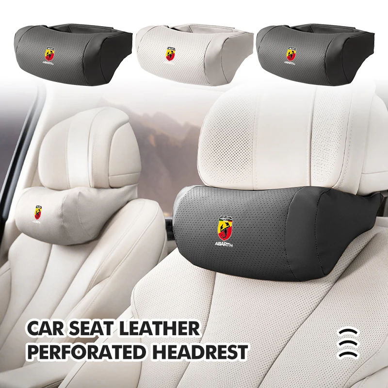 

For Abarth Car Seat Headrest Comfortable Driving Neck Support Pillow UNO Astra Bravo Panda Linea Freemont Strada Doblo
