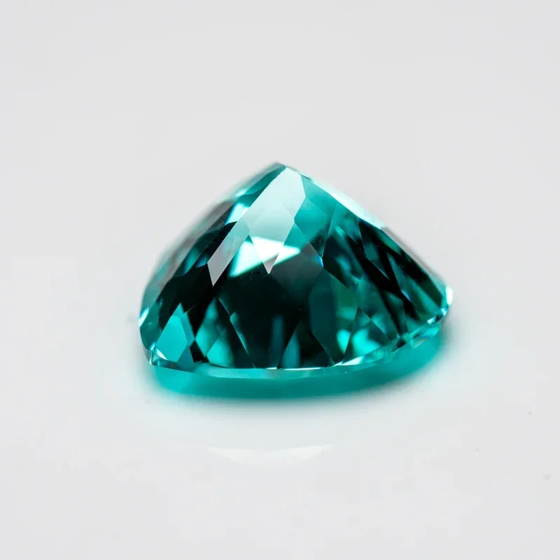 مختبر نمت الياقوت Paraiba على شكل قلب VVS1 السحر Diy بها بنفسك مواد صنع المجوهرات المتقدمة شهادة قابلة للاختيار