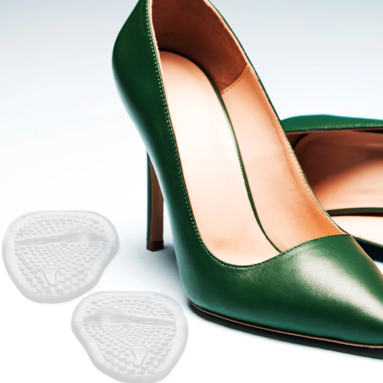 

3 Pairs Thick Insoles Forefoot Pads Women Cushions Metatarsal Inserts High Heel Comfort Replaceable Foot Supplies Girl Pad