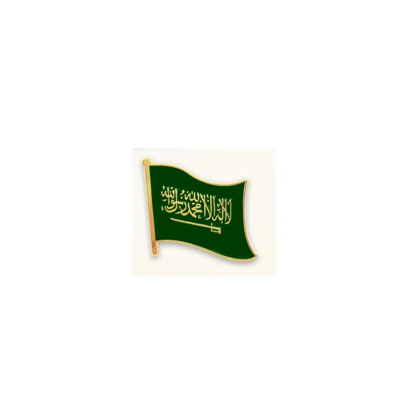 Caso do telefone Encantos Acessórios, Arábia Saudita Liga, 3M Adesivo, Emblema de Metal, Broches Pins, Venda Única, 1 Peça