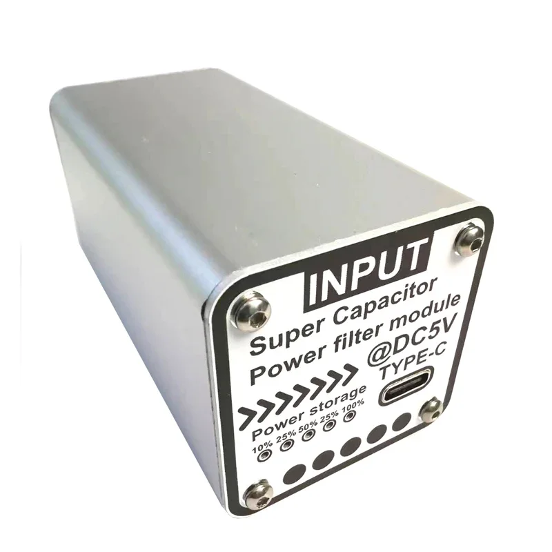 Kaisaya-Filtro de Potência Super Capacitor, Entrada Tipo C, Saída para Raspberry Pi, HiFi Audio, 5V