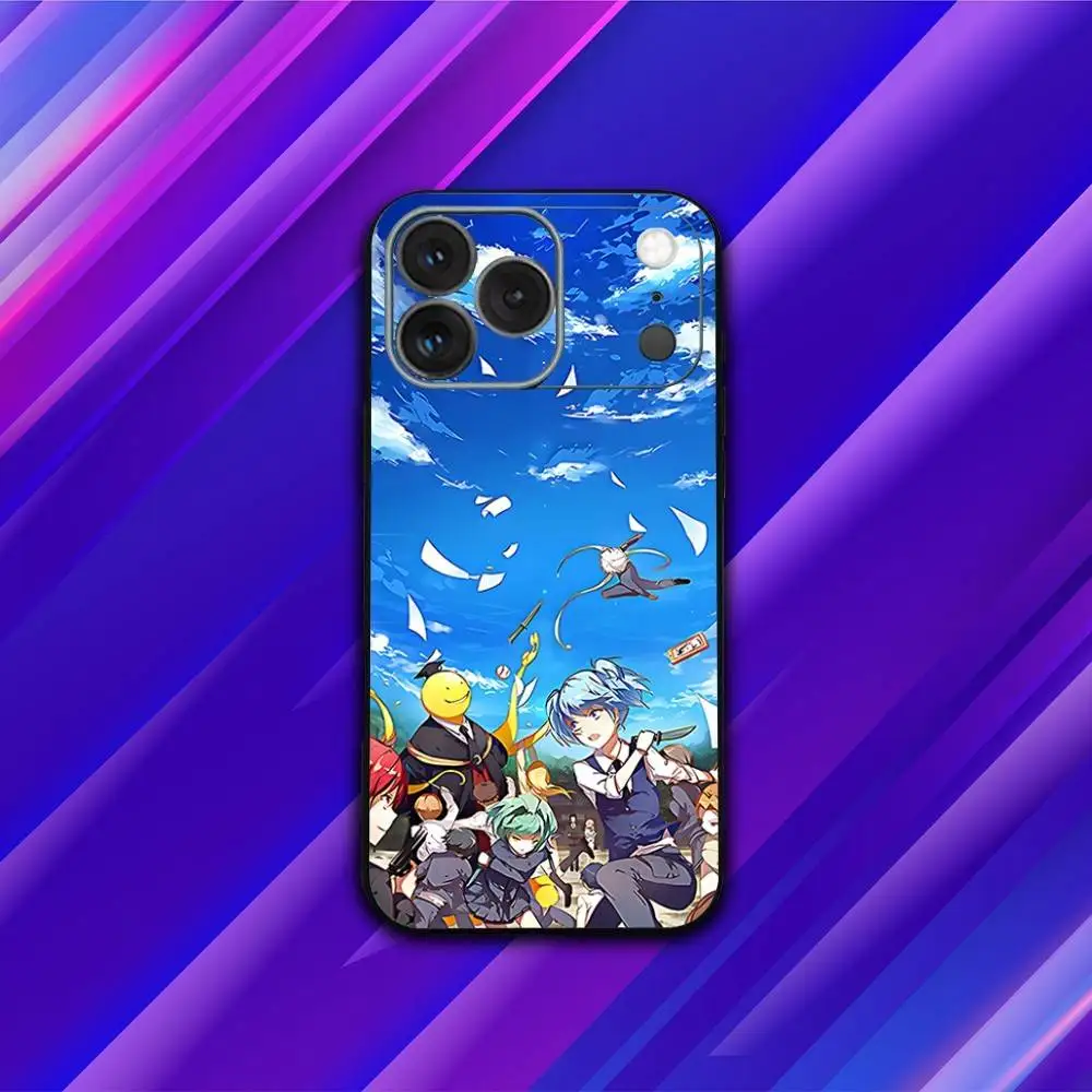 Classroom A-Assassination Phone Case For iPhone 17,16,15,14,13,12,11,Pro,Max,Plus,X,XS,SE4,E,Mini,Soft Black Case