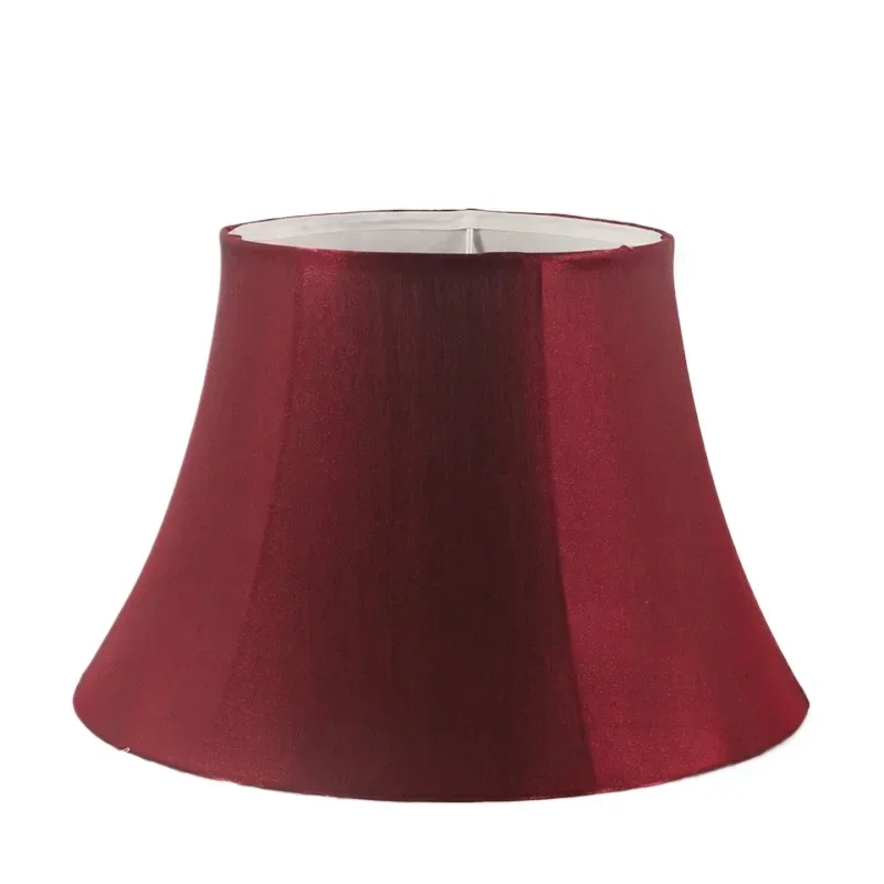 Source manufacturer, burgundy silk satin floor lampshade custom, European modern lighting lamps wrought iron fabric  abajur 조명