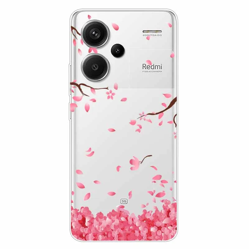 For Redmi Note 13 Pro Plus 5G Case Clear Bumper Soft TPU Silicone Cover For Xiaomi Redmi Note 13 13Pro+ 5G Transparent Coque Dog