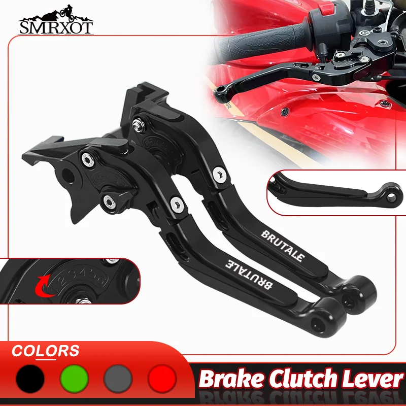 For brutale800/800rr Brutale675 rivale800 dragster800 dragster800rr Motorcycle Adjustable Folding Extendable brake clutch lever