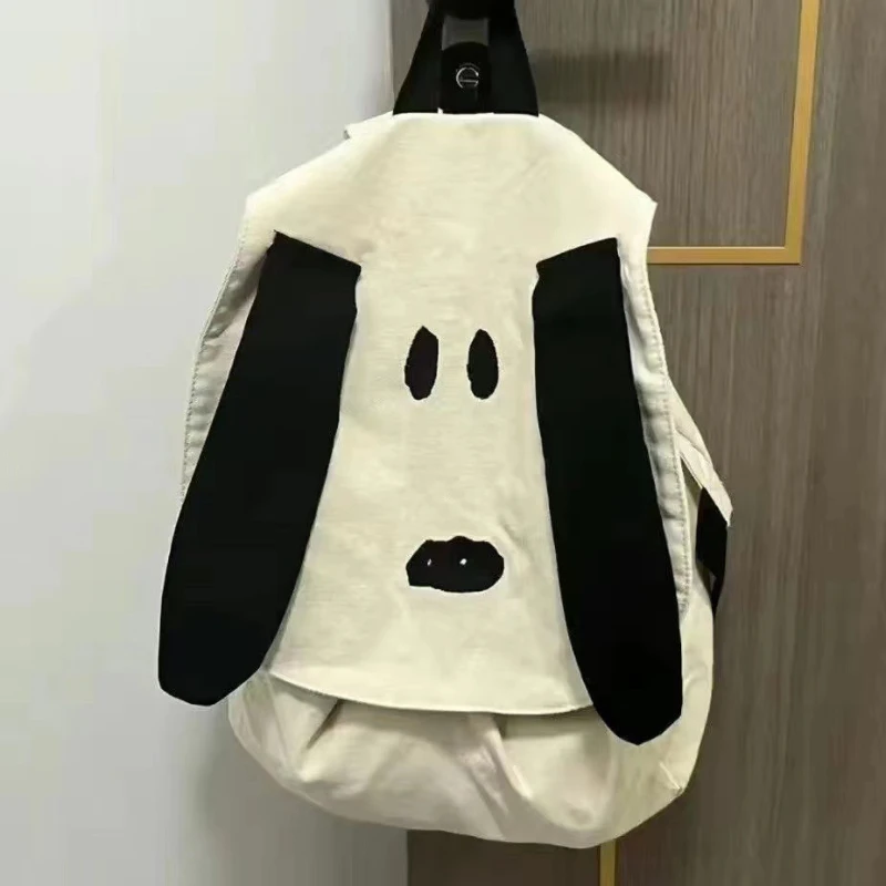 2Cartoon Animation New Snoopy Travel Shopping Student Casual Portable Canvas Backpack