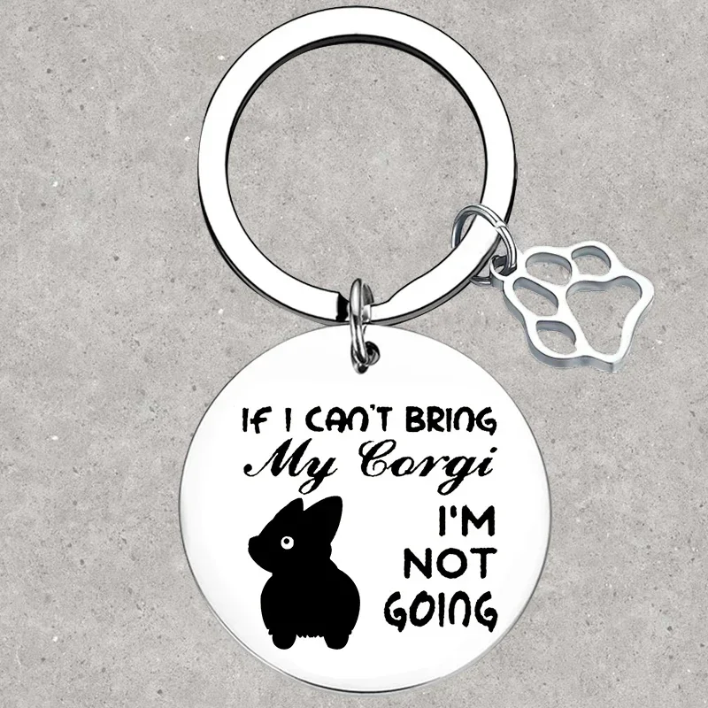 

Hot Corgi Themed Keychain Corgi Lovers Gift Key Rings pet Dog Gifts