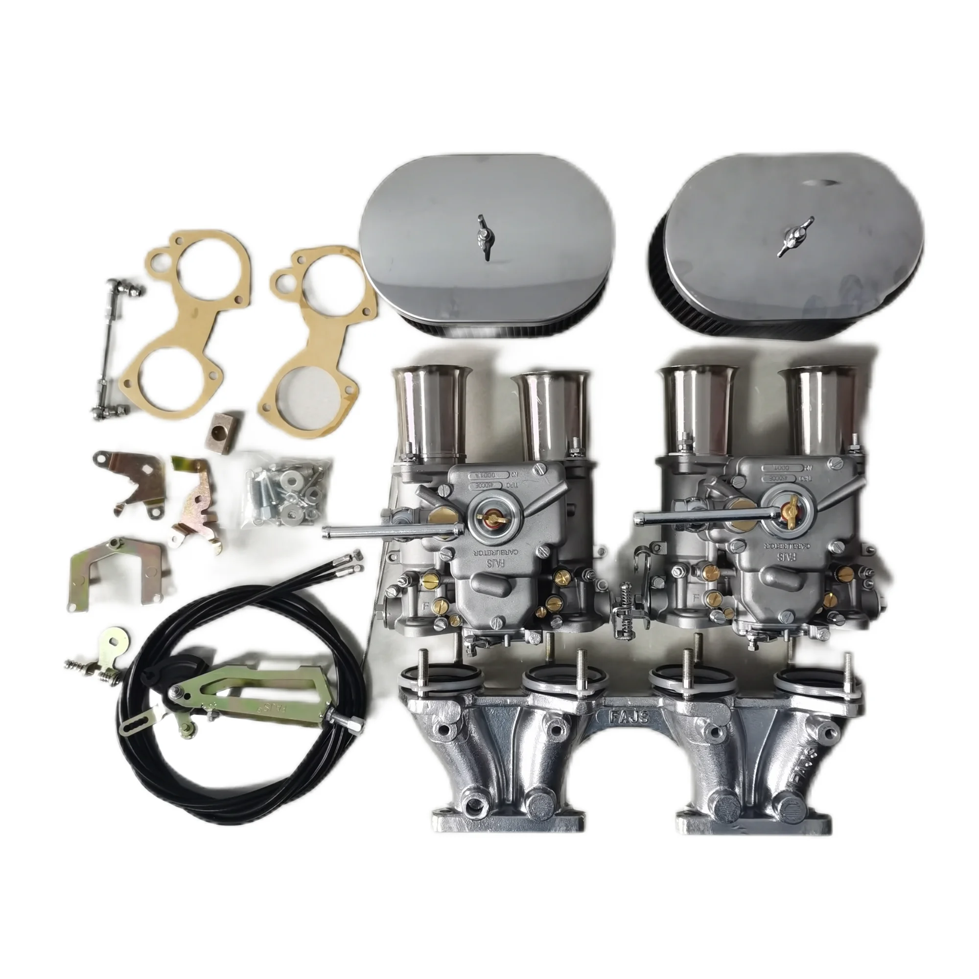 

FAJS NO CZ2-26-40/45-1 for Datsun A14 A15 Oval Port - GENUINE FAJS Twin 40 DCOE Carb Conversion Kit