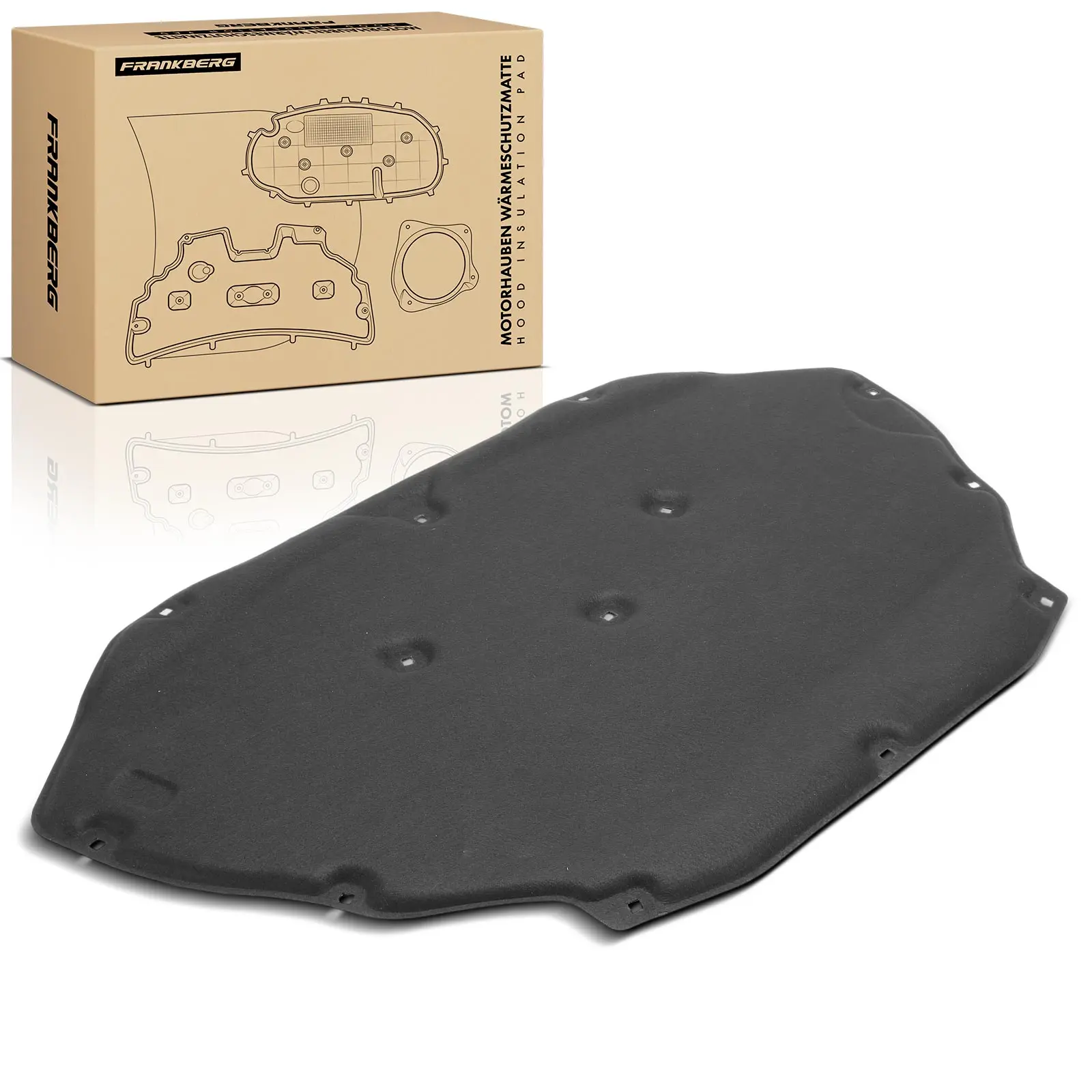 Frankberg 1x Isolatiemat motorkapisolatie voor Porsche Cayenne 9YA 2015-2018 95855683120