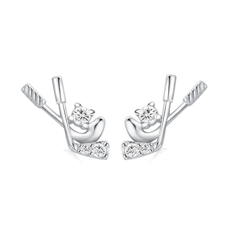 

Серебряные хоккейные шпильки Plata 925, аксессуары для девочек из мера, ювелирные изделия, современные серьги