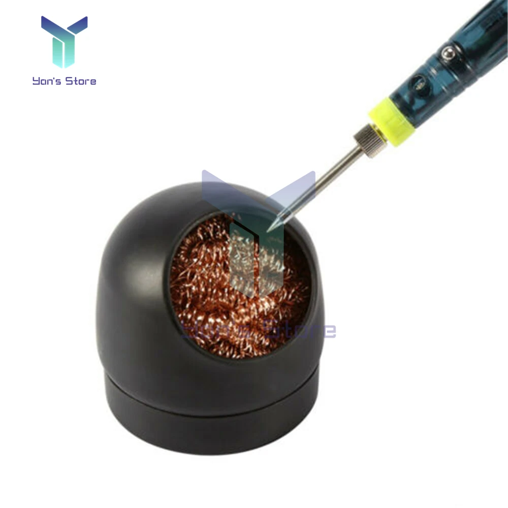 Soldering Iron Tip Cleaner Desoldering Cleaning Ball Welding Soldering Iron Mesh Filter Metal Wire Stand Steel Ball Tin Remover